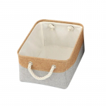 Kodutarbed Mitmesugused esemed Sorteerimiskorv Kokkupandav pesu Korralduskarp Aluspesu Sokid M&auml;nguasjad Kokkupandav puuvillane pesu hoiukorv S 31x21x16cm