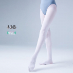 T&uuml;drukute valged tantsusukkp&uuml;ksid &ndash; kevad/s&uuml;gis stiil iseseisva kolmnurkse jalgevahega 60D Summer Dance Socks, L(120CM-140CM)