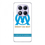 Coque - Maniacase - Xiaomi Redmi Note 14 Pro 5G - Logo OM Olympique de Marseille - Souple - Noir