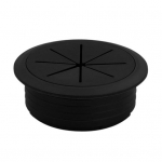 Laua juhtme kaabli tihendid augu kate plastkaabli juhtme korraldaja rida 50mm must