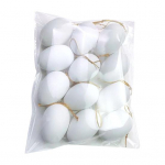 12/24 tk v&auml;rvilised plastist lihav&otilde;ttemunade kaunistused puu riputusornamendid laste DIY k&auml;sit&ouml;&ouml;m&auml;nguasjad lihav&otilde;ttepeo kodukujunduseks 12pcs valge