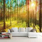 Metsamaastik Loodus Taustpilt Elutuba Magamistuba Teleri Diivani Taust Seinakleebis Kodu Dekoor 200 cm(W) x 140 cm(H)