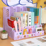 Kontorilaua korraldaja : Dokumendiriiul, Korv, Kaustialus, &Otilde;pilase raamatuhoidik