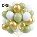60 tk peoballooni 12-tolline metallik lateks konfeti &otilde;hupallid lindiga s&uuml;nnip&auml;evapeoks, beebipeoks, pulmade kaunistuseks H