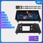Ossuret 10.25 Carplay Android 13 Autoradio BMW X5 E70 X6 E71 CCC CIC autode nutikate s&uuml;steemide raadiole GPS-navigaator Stereo DSP Bluetooth SWC Peakomplekt HC1 1G 32G