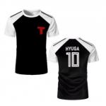 Kapten Tsubasa Hyuga Lenders Jalgpall Jalgpall T-s&auml;rk S&auml;rk Jaapan Tiiger Multikas Animatsioon Tr&uuml;kk Hingav Kiiresti kuivav Vintage L&uuml;hike varrukas &Uuml;htlane 6XL