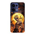 Coque de t&eacute;l&eacute;phone - Maniacase - Oppo Reno 13 5G - Silicone - Souple - Naruto lune 3D