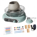 Kompaktne keraamikaratas masin eemaldatava kausi ja nikerdust&ouml;&ouml;riistadega k&otilde;ikidele vanustele hall v&auml;rv