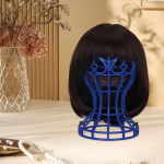 Wig Stand to Support Short Wigs and Hats Heart Shaped Cutout Design for use at Home, Salons