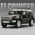 1:24 Toyota FJ Cruiseri sulamist automudeli survevalatud m&auml;nguasi metallist maastikus&otilde;iduki automudeli simulatsioon heli ja valguse laste m&auml;nguasi poisile kingitus must