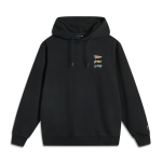Li Ning Spordielustiili Seeria High Street Ameerika Retro Moodne Mitmek&uuml;lgne Kapuutsiga Tr&uuml;kiga Pullover Kootud Pikkade Varrukatega Dressipluus AWDV811-1 M