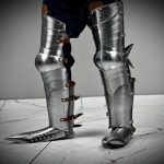 R&uuml;&uuml;telk&otilde;rge Jala Komplekt Saksa Gooti 18g Pehme Teras Jala Komplekt Keskaegne LARP Cosplay Halloweeni Kost&uuml;&uuml;m Parim Kingitus