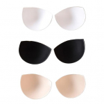 3 paari naiste Push Up rinnahoidja padjad Lisad n&auml;htamatud rindade suurendajad sisse&otilde;mmeldud rinnahoidja tass rinnahoidja t&otilde;stja ujumistrikoo bikiinid rinnahoidja padjad Aksessuaarid 3 pair