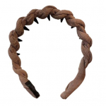 Naiste Juuksev&otilde;ru Keeratud Disain Libisemisvastaste Hammastega Elastne Peapael Kerge Mugav Riidest Peapael Juukseaksessuaarid kohv