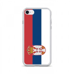 Coque pour iPhone - Drapeau de la Serbie - iPhone 8 - Silikoonist supp - Design fin et l&eacute;ger