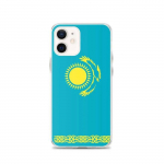 Coque iPhone &ndash; Kasahstan &ndash; Drapeau officiel &ndash; Supp &ndash; Mitmev&auml;rviline &ndash; &Uuml;hilduv iPhone 12