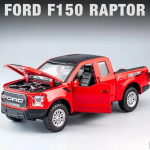 Uus 1:32 Ford Raptor F150 Pikap maastikuauto Valatud metallisulamist mudelauto Heli Valgus T&otilde;mmatav Tagasi Kogu Laste M&auml;nguasi Kingitused A188 punane