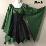 Keskaegne Kost&uuml;&uuml;m N&otilde;iutud Metsa Haldjas Fantaasia V&ouml;&ouml;koht Vormiv Korsett Top Ja Siksakiline Seelik Ideaalne Rollim&auml;ngudeks Kost&uuml;&uuml;mipidudeks Ja Teemapidudeks XXL khaki