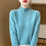 Naiste ka&scaron;miirkampsun Qinghe ka&scaron;miir 30% ka&scaron;miir 70% vill s&uuml;gis-talvine pullover soe ja moekas XL pruun