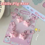 1tk Cute Star Piggy V&otilde;tmehoidja Multikas Roosa Star Pig Doll Ripats V&otilde;tmehoidja Seljakott Amuletid Auto kaunistus Koti Aksessuaarid