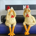 Dekoratiivkujud Vaik Aed Talupidaamine Kana Skulptuur Kunst K&auml;sit&ouml;&ouml; Sisehoov Majapidu Kodu Naljakas Kana Aia Kaunistus A