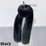 Talvine Uus Rebasekarusnahast Sall Mitmek&uuml;lgne Sall Imitatsioonkarusnahast Pikk &Uuml;hev&auml;rviline Karusnahk Soe Karusnahast Krae Lapsed must