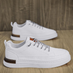 Klassikalised meeste tossud platvormiga vabaajajalatsid meestele Nahast tossud Uued mugavad lamedad kingad Kevadised meeste jalan&otilde;ud 44