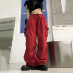 Y2K Naiste T&auml;navar&otilde;ivad Cargo Korea Harajuku Baggy Langevarjup&uuml;ksid Meestele Dressip&uuml;ksid Laia s&auml;&auml;rega Joggers P&uuml;ksid Riided XS