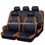 Piiri&uuml;lene autokatte, tepitud rombimustriga, PU-nahk, kunstnahk, euro-ameerika stiil 4-piece set (Double front seats)