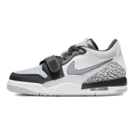 Air Jordan Legacy 312 Low GS Helehall Laste tossud Valge Must CD9054-105 36