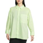 Nike Sportswear Chill Poplin Mood Lihtne Ilus Trendikas Pikkade Varrukate S&auml;rk Naiste s&auml;rgid Hele-Kollakas-Roheline HJ0716-701 M