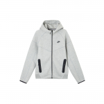 Nike Sportswear Tech Fleece Windrunner t&auml;islukuga kapuutsiga pusa Tumehall Melange/Must Meeste Pealisr&otilde;ivad FB7921-063 XXL