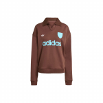 Adidas Originals Polo kraega &uuml;hev&auml;rviline kirjaga pikkade varrukatega dressipluus Naiste dressipluus JZ0879 XS