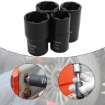 6Pcs Bolt Extractor Set Nut Remover Kit Easy to Use Locking Lug Removal Tool Wheel Lock