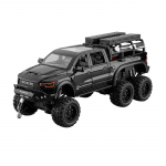 Suur Suurus 1/24 Dodge Mammoth 6x6 Maastiku Pikap Laste M&auml;nguauto Simulatsioon Sulamist Auto Mudel Kaunistus Poisi Kingitus must