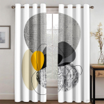 Abstraktne Geomeetriline Boheemlaslik Kunst Graffiti Morandi Valgust L&auml;bilaskvad Kardinad Aknakardinad Elutoa Magamistoa Dekooriks 2 tk 50W130H(CM) 2PCS