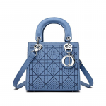 K&otilde;rgekvaliteediline Tekstuuriga Kerge Luksuslik Teemantmustriga K&auml;eshoitav Printsess Diana Kott, Crossbody Kott ja &Uuml;he&otilde;lakott small sinine