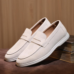 Meeste Klassikalised Retro Penny Loaferid Mokassiinid Suede Nahast Moodsad Meeste Slip-on Vabaaja Jalan&otilde;ud Meeste Peo V&auml;ljas S&otilde;idu Lamedad 38