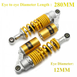 280mm 320mm 340mm 380mm mootorratta &otilde;hkamortisaator tagumine vedrustus ATV Quad roller Dirt Bike Motor D30
