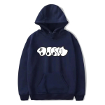 2025 MF DOOM Rapper Hupparid Anime Tr&uuml;kiga Streetwear Meeste Naiste Mood Suured Dressipluusid Hip Hop Huppar Treening&uuml;likonnad Unisex L black