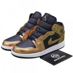 Air Jordan 1 SE Mid Metallik Kuldne Must DR6967-071 EU 38.5 kuld