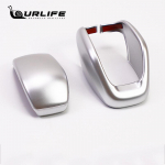 Car Gear Lever Head Cover Shift Knob Trim Chrome For Toyota highlander -2023 Accessories Auto Styling carbon fiber 2022 h&otilde;be