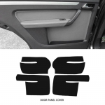 Pehme Nahast Uksepaneeli Kate VW Touranile 2006 2007 - 2015 4tk Autokujundus Ukse K&auml;etoe Paneeli Nahkkate Kleebis Sisekate Door Armrest Black-r