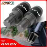 For YAMAHA NIKEN 2018 CNC Aluminum Motorcycle Accessories grips ends Handle Bar Cap End Plugs Handlebar NO LOGO Titanium2