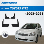 4Pcs Mud Flaps Splash Guards For Toyota Vitz 2003 04 05 06 07 08 09-2023 Front and Rear Mudguards car accessories auto styline 4PCS