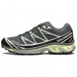 SALOMON XT 6 Veekindlad Madalad Jooksukingad Unisex Linnahall Must Lubi Kreem Tooni Tossud 475813
