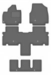 Dywaniki samochodowe welurowe grafitowe do: Kia EV9 crossover 7os (2023-)