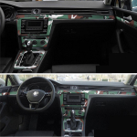 3D/5D s&uuml;sinikkiust kleebised Volkswageni VW Passat B8 salongi keskkonsoolile, uksek&auml;epidemetele, autokujunduse tarvikud Style A-LHD