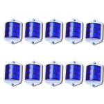 APSMOTIV 10 tk Haagise RV LED-m&auml;rgistustuli Sinine 2x2 tolli 12V Ristk&uuml;likukujulised tuled Paadihaagisele RV Veoautodele Bussile Universaalne K&uuml;lgm&auml;rgistus sinine