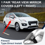 Autode stiilik&uuml;ljepeeglite l&auml;ikivad paarikatted Tarvikud Peugeot 3008 2009-2015 jaoks Tahavaatepeegli pealekatted Chrome